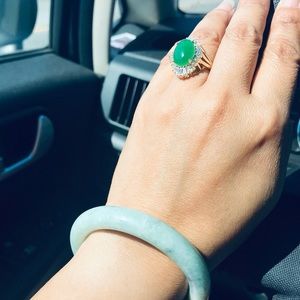 Jade Ring for Women S 8